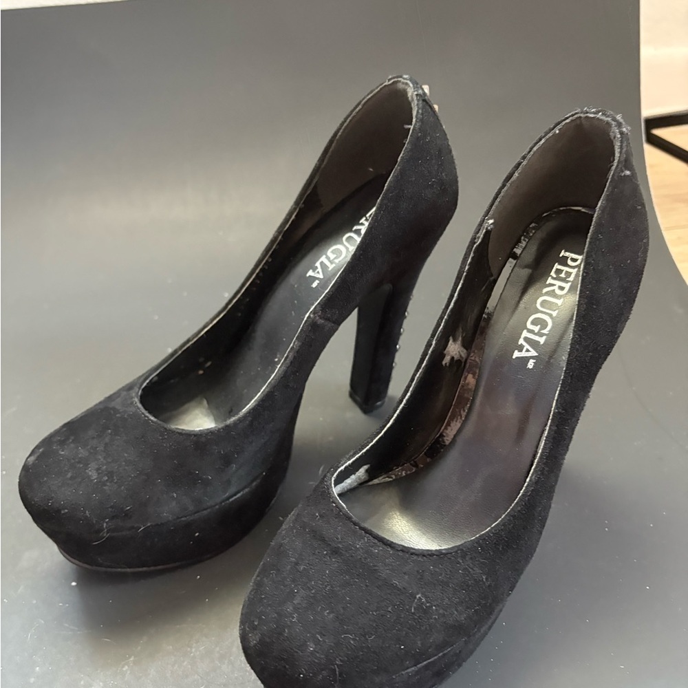 Elegant TALL Black Platform High Heels